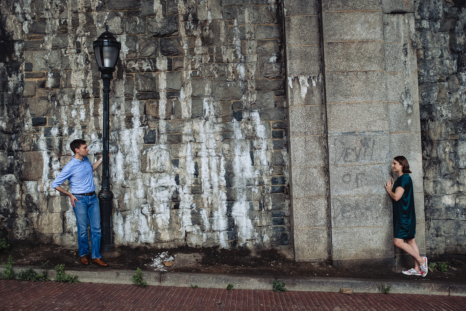 Engagement session at Fort Tryon Park in NYC