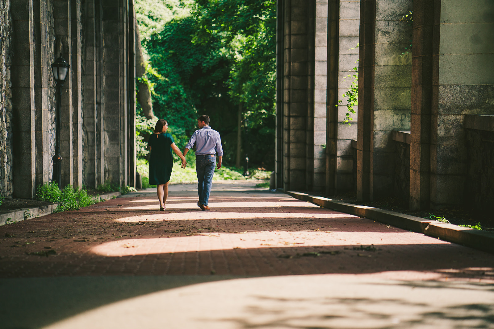 Engagement session at Fort Tryon Park in NYC