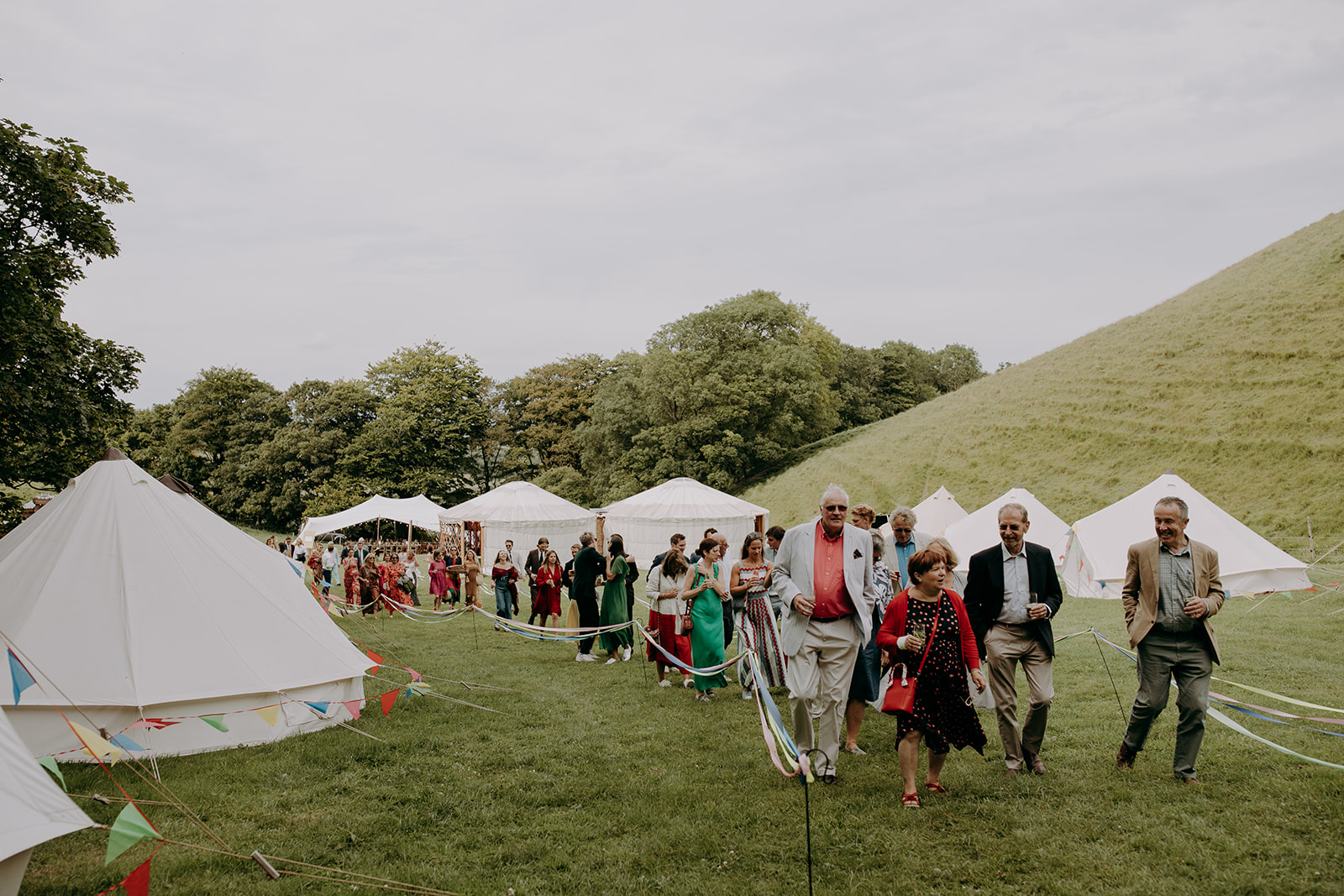 Firle Yurts festival wedding