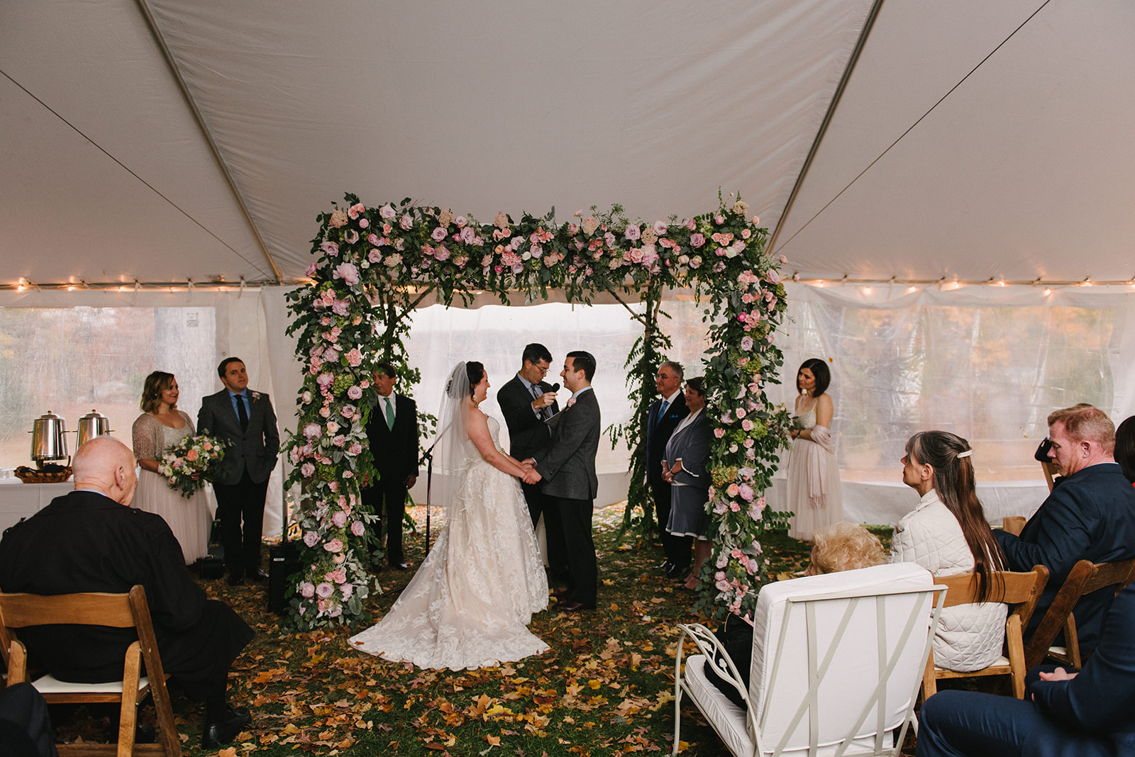 Rainy day wedding at a Private Estate in Germantown