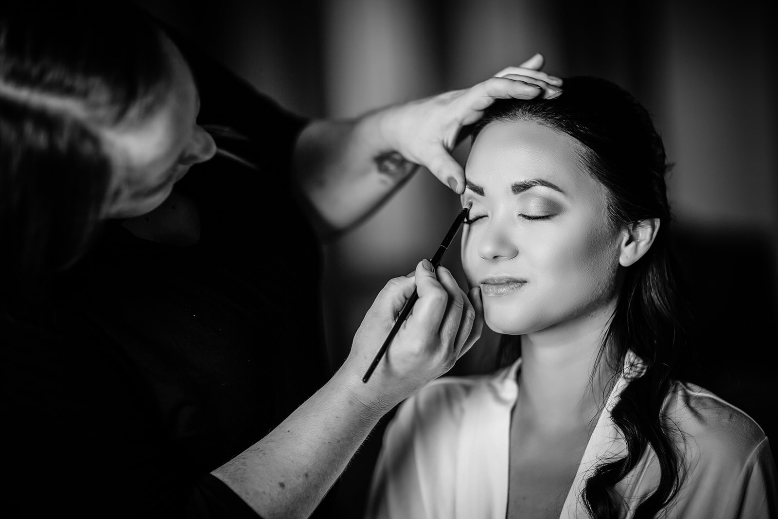 Bride getting ready in the Hardiman Hotel Galway 