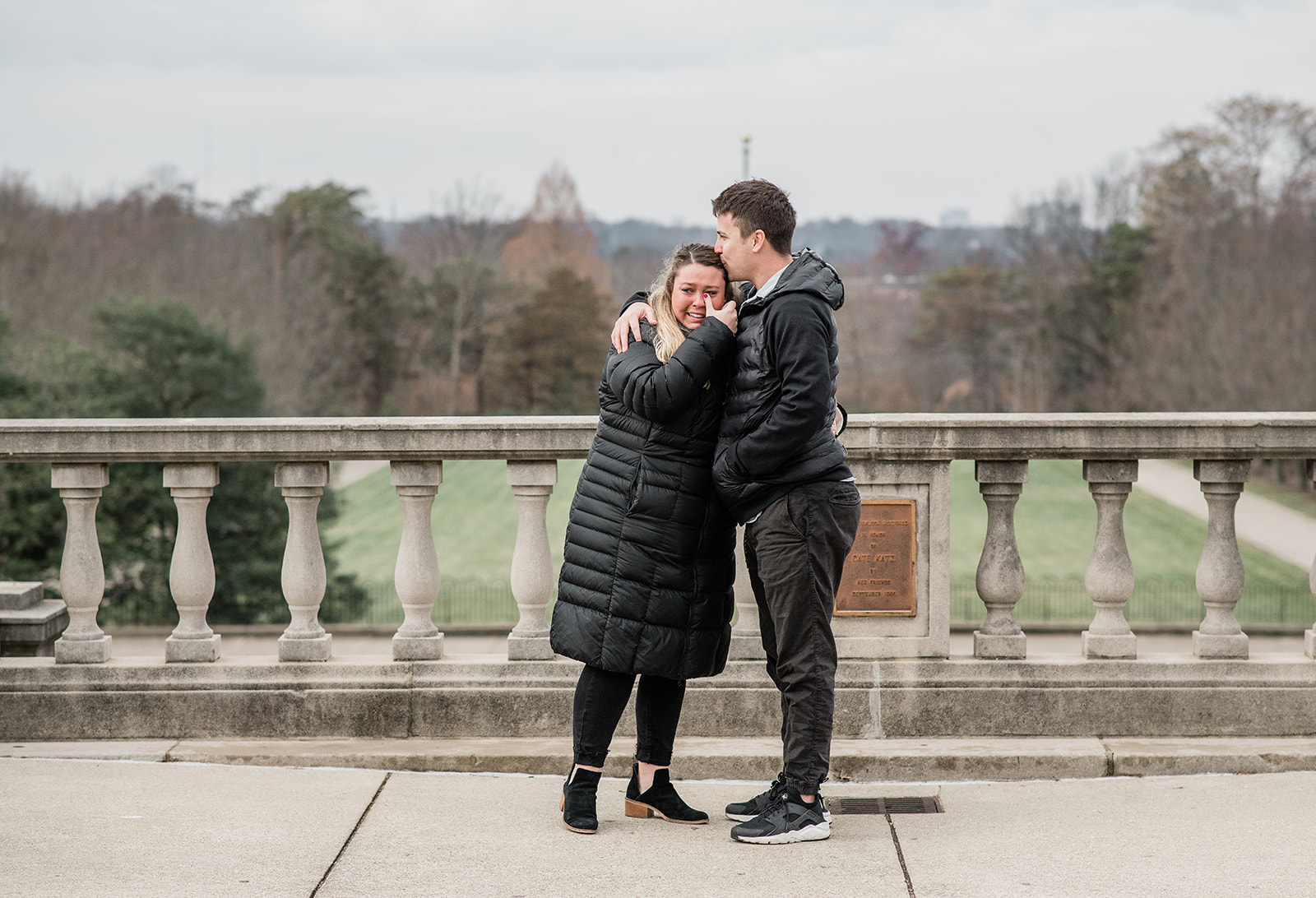 Winter Proposal in Ault Park 