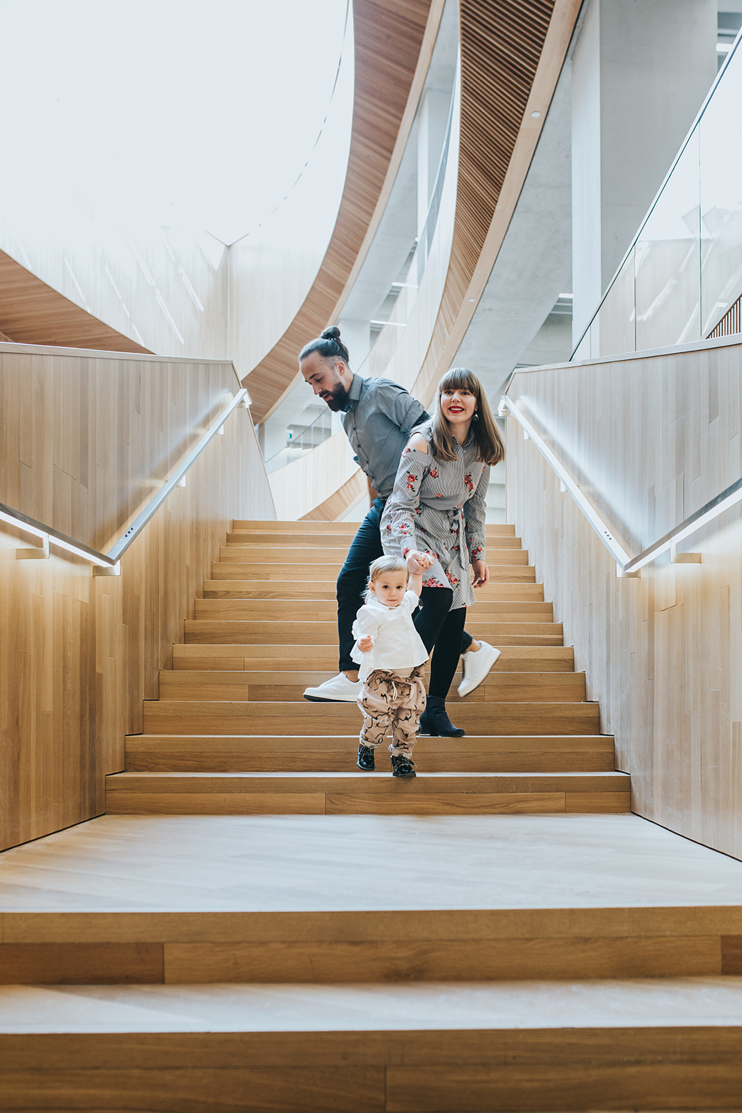 Family Session at the Calgary Central Library