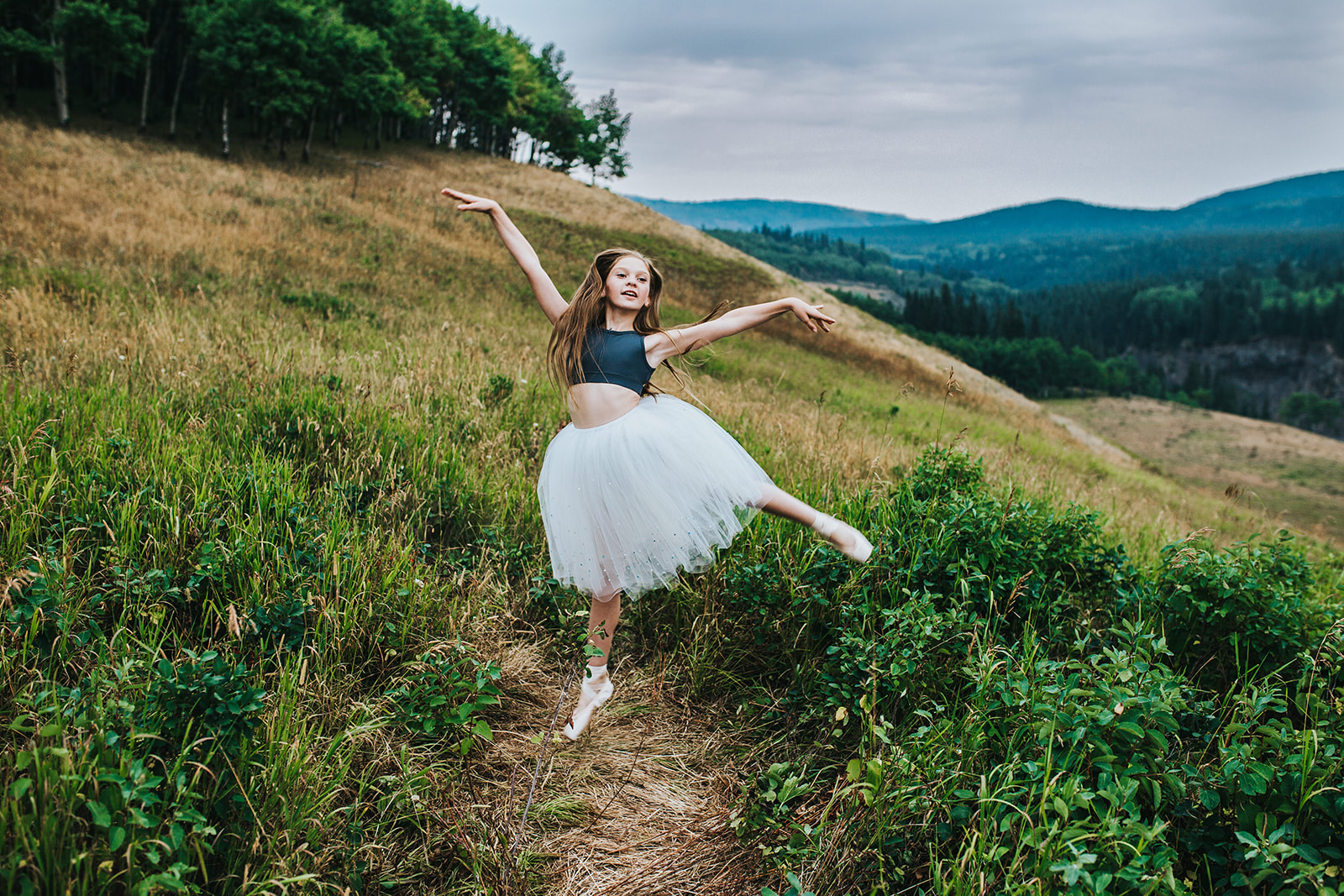 Calgary Portrait Photographer- Ballet Portrait In The Mountains