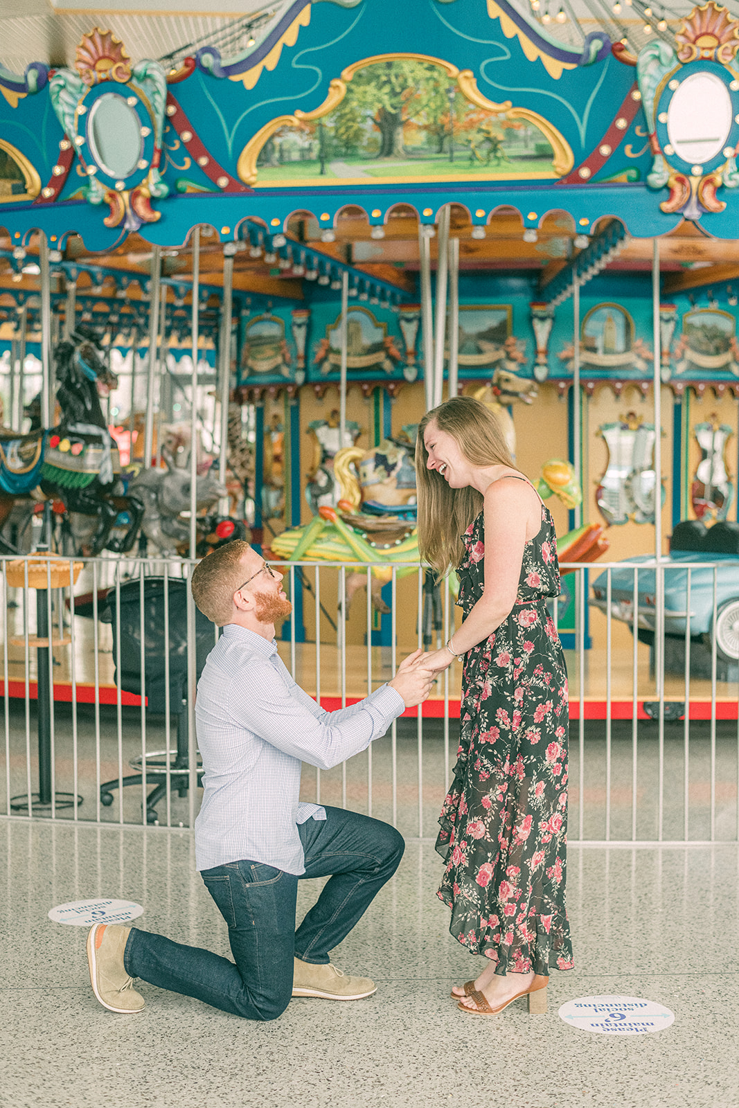 Proposal at Caron Ann's Carousel