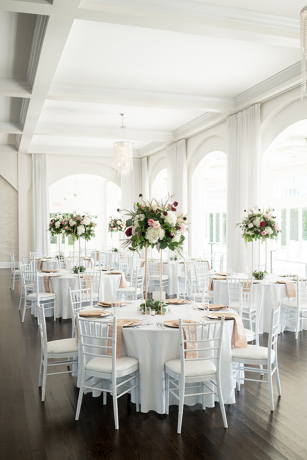 belle mer wedding reception table decor