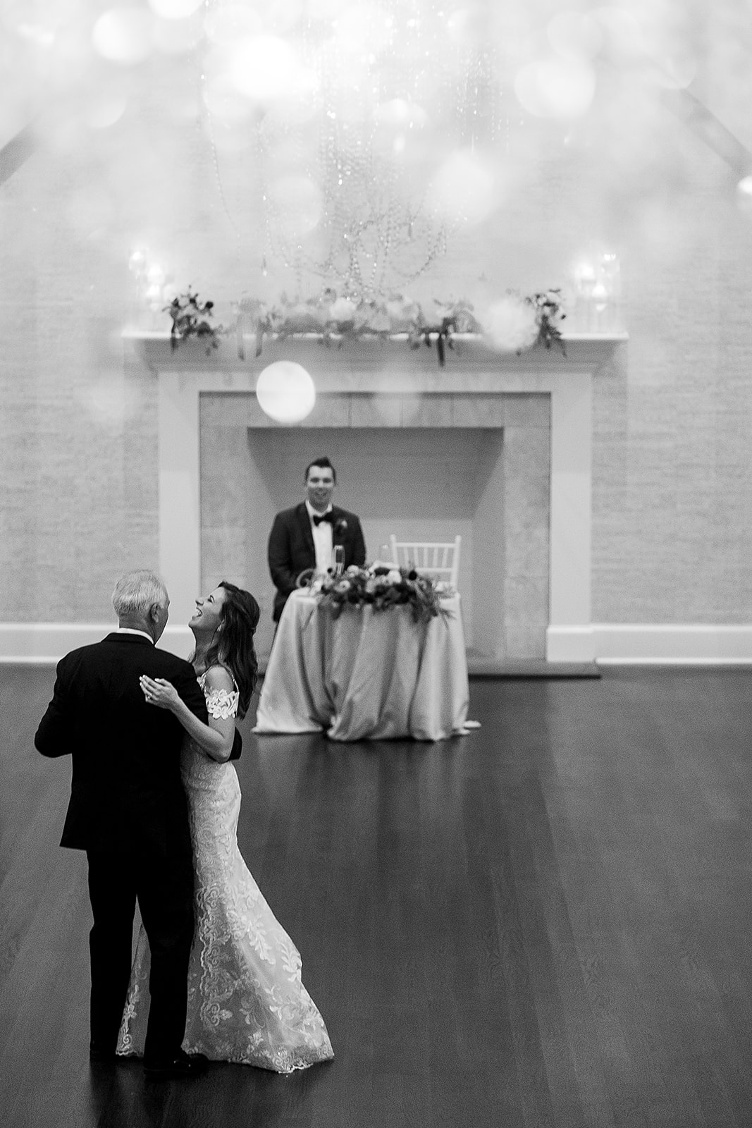 father daughter dance at belle mer wedding reception 