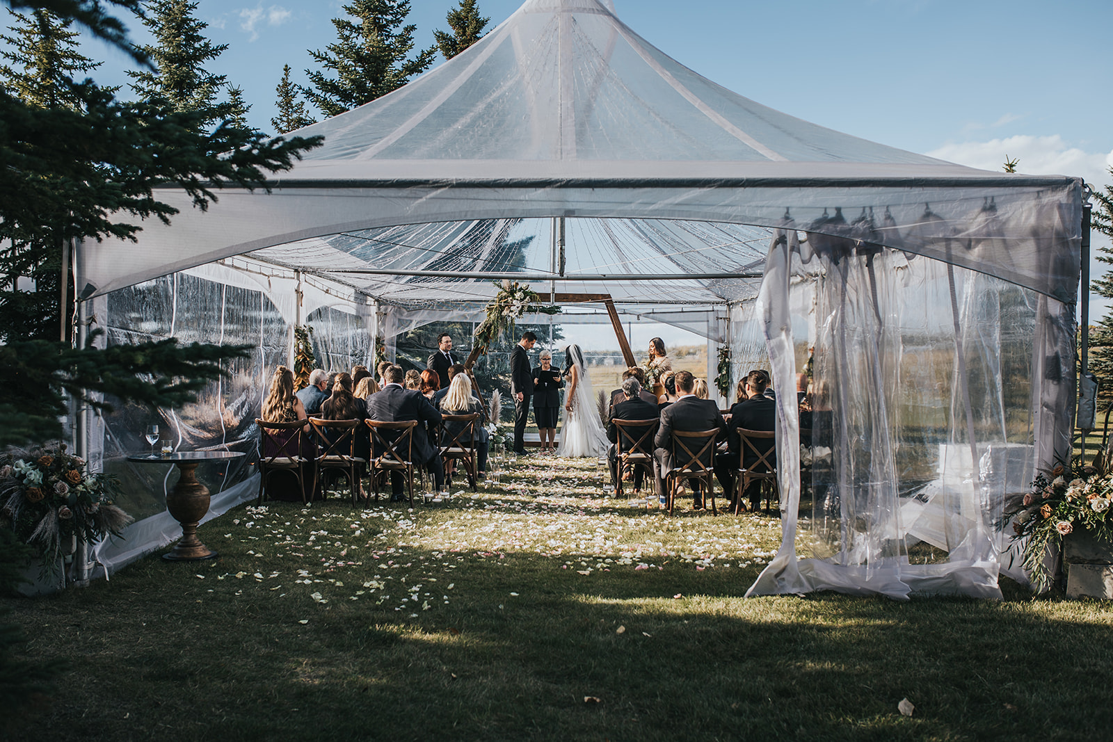 Elegant Tented Acreage Wedding