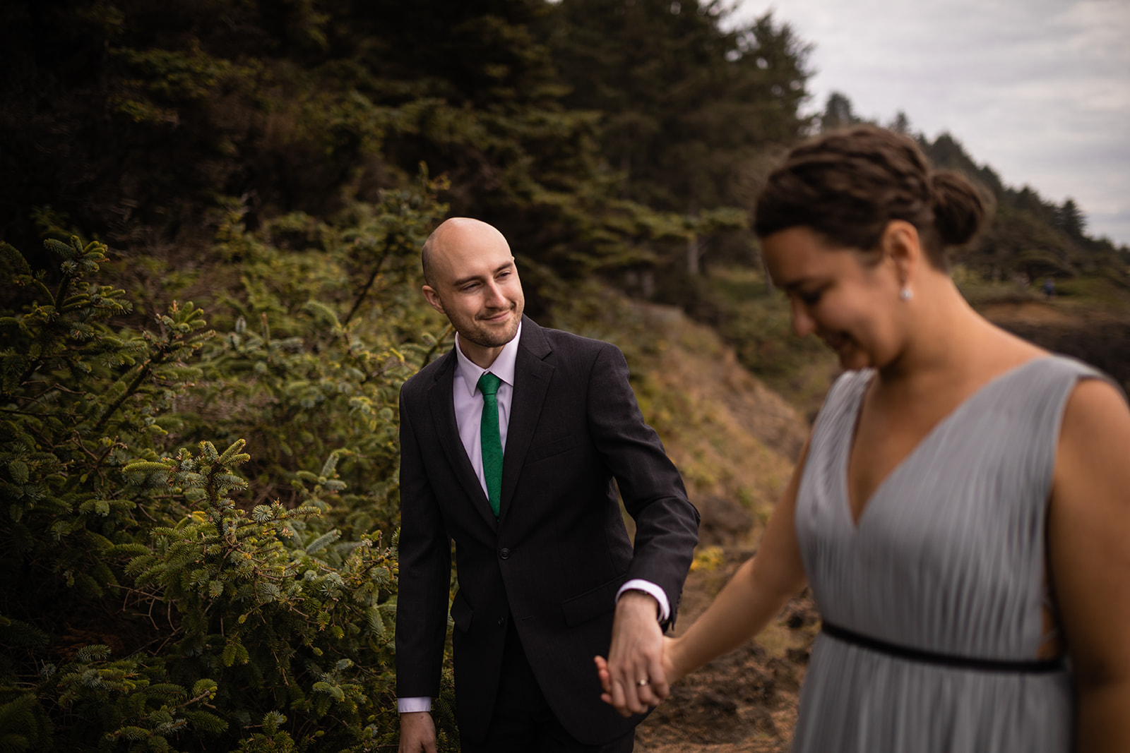 Oregon coast intimate wedding
