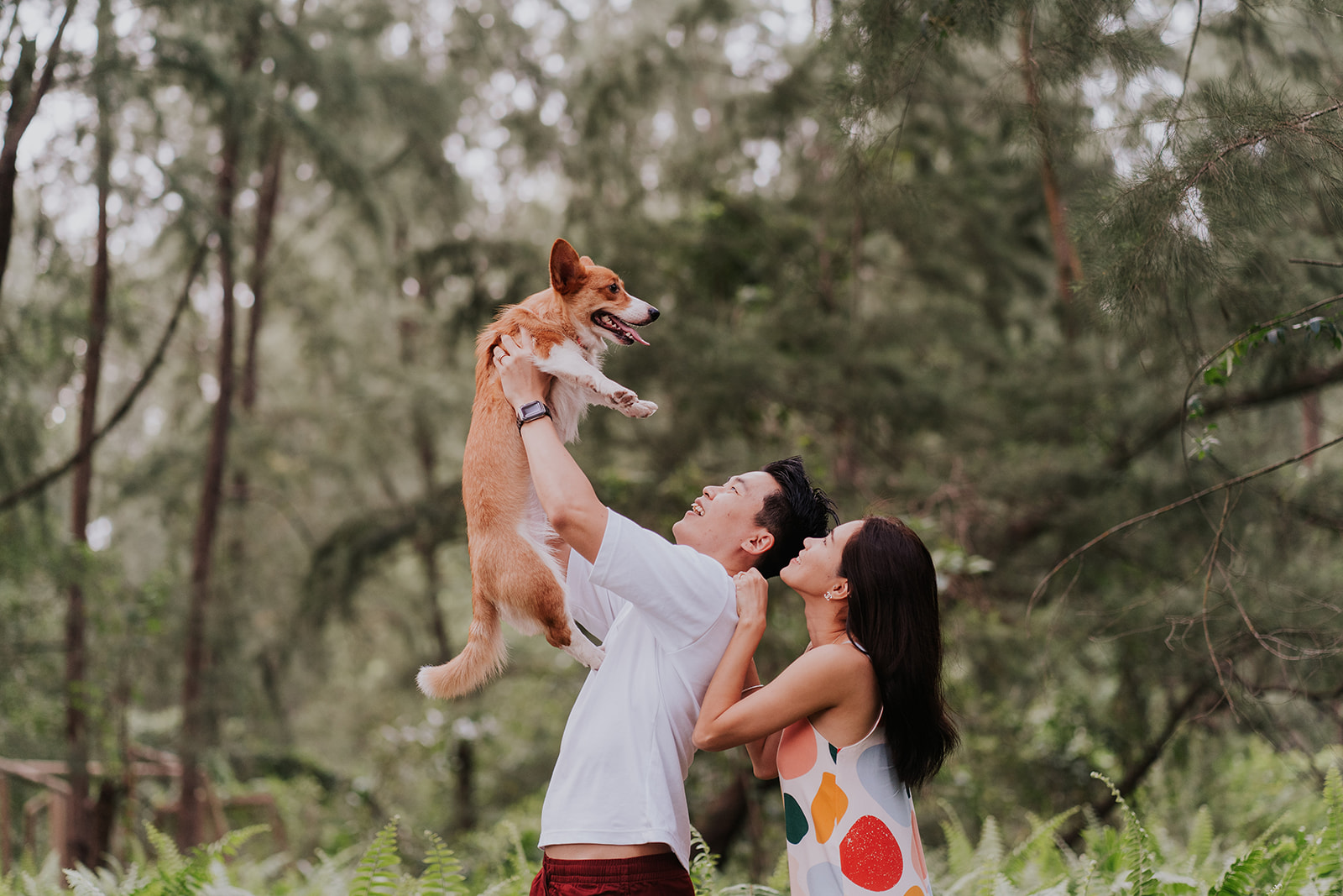 Dog Photography session with couple