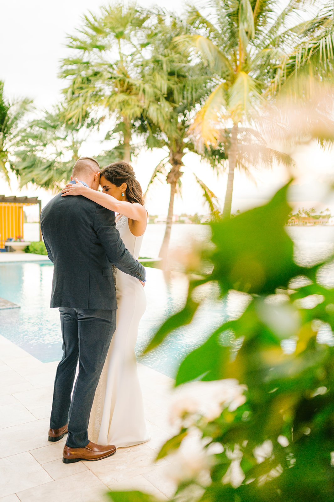 Naples Florida wedding photographer captures the first kiss
