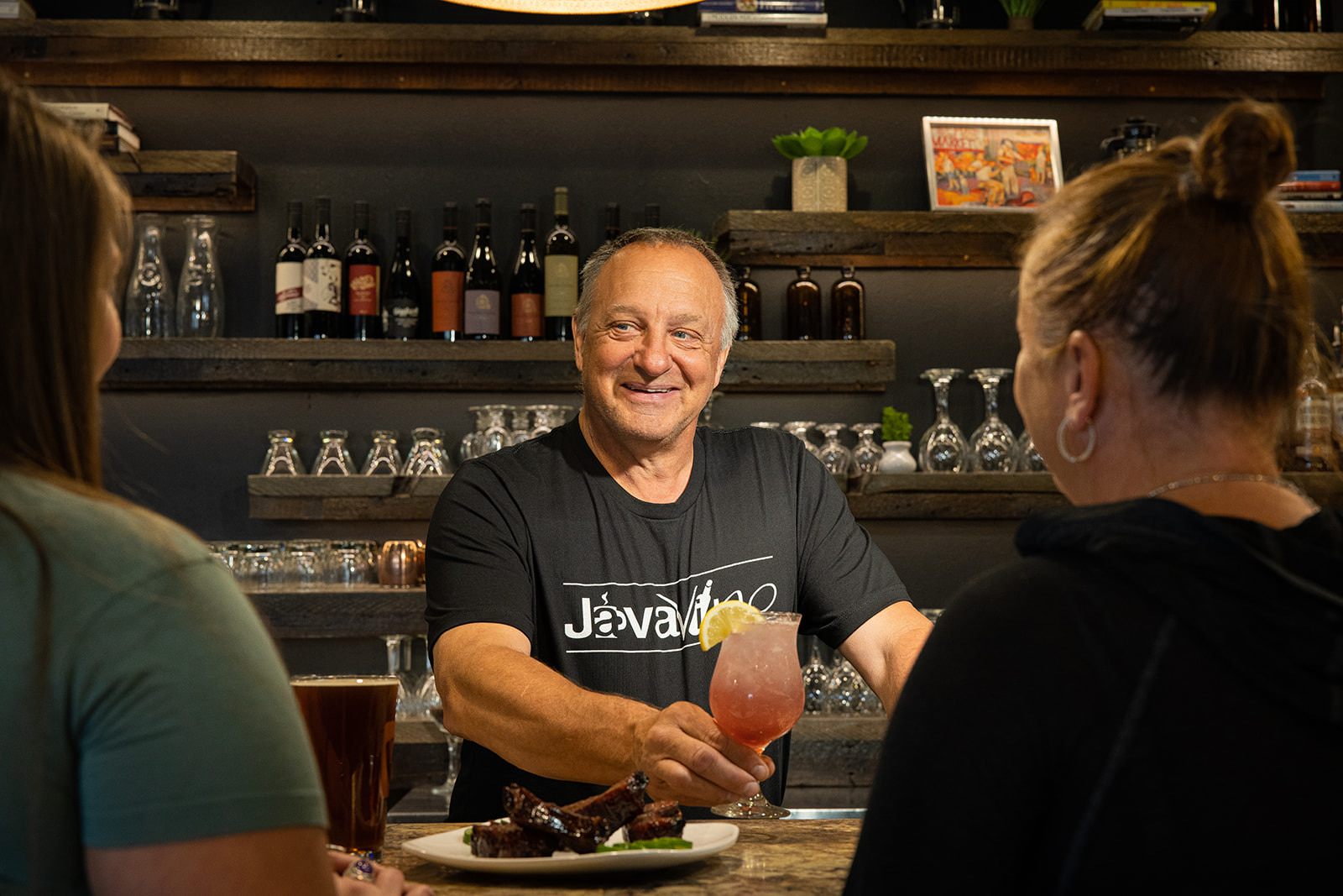 Stylish Professional Portraits at Java Vino by Jeff Wiswell of J.L. Wiswell Photography