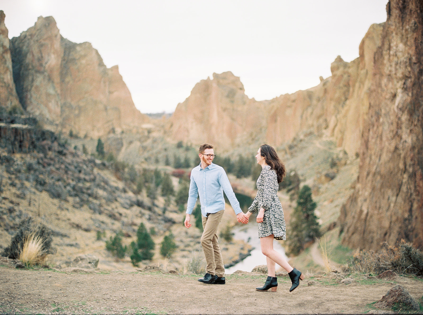 Engagement photos at Smith Rock