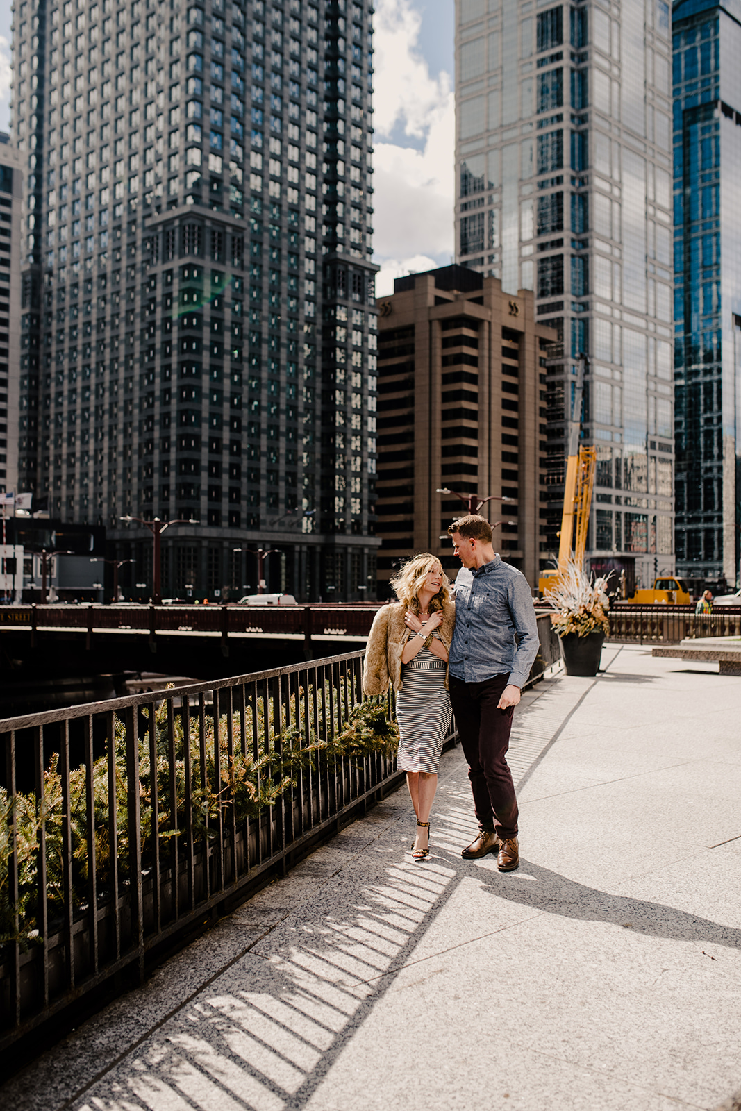 Downtown Chicago engagement session with Amber and Tadd
