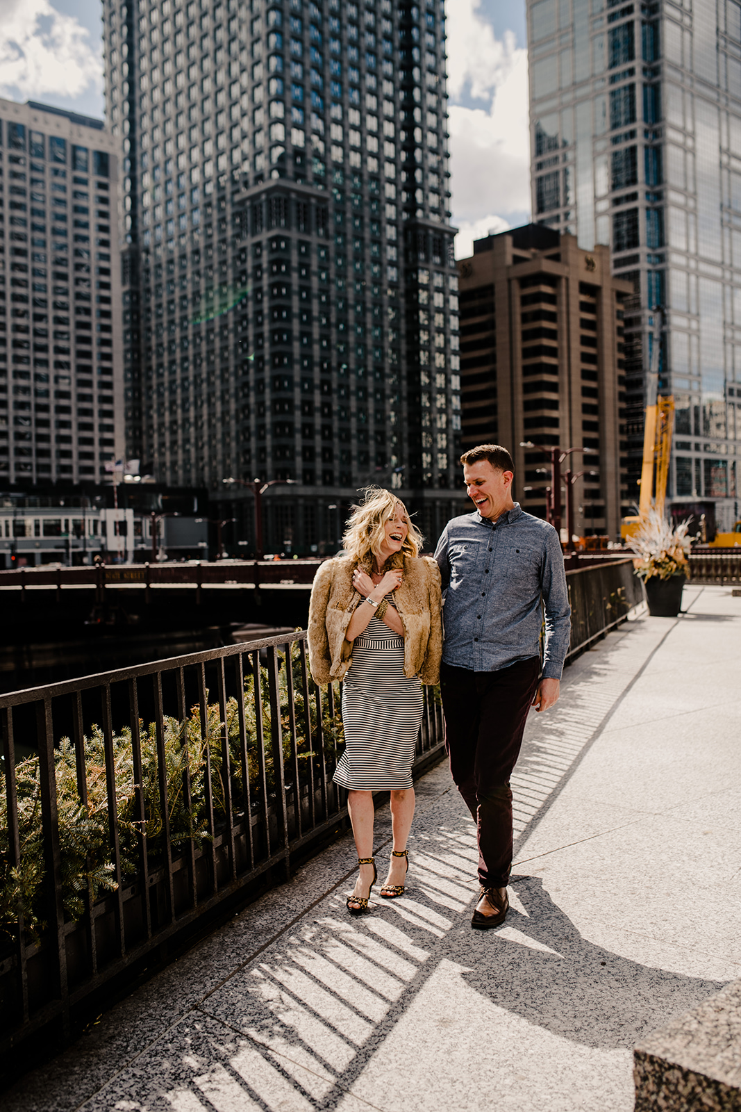 Magnificent Mile engagement session with Stills by Hernan
