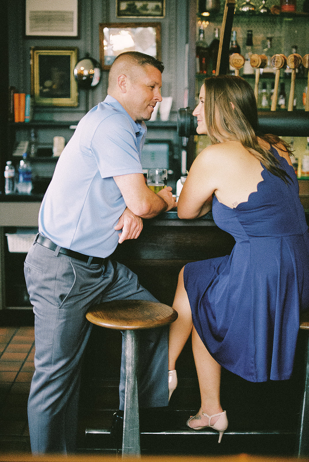 engagement session at Taft's Ale House