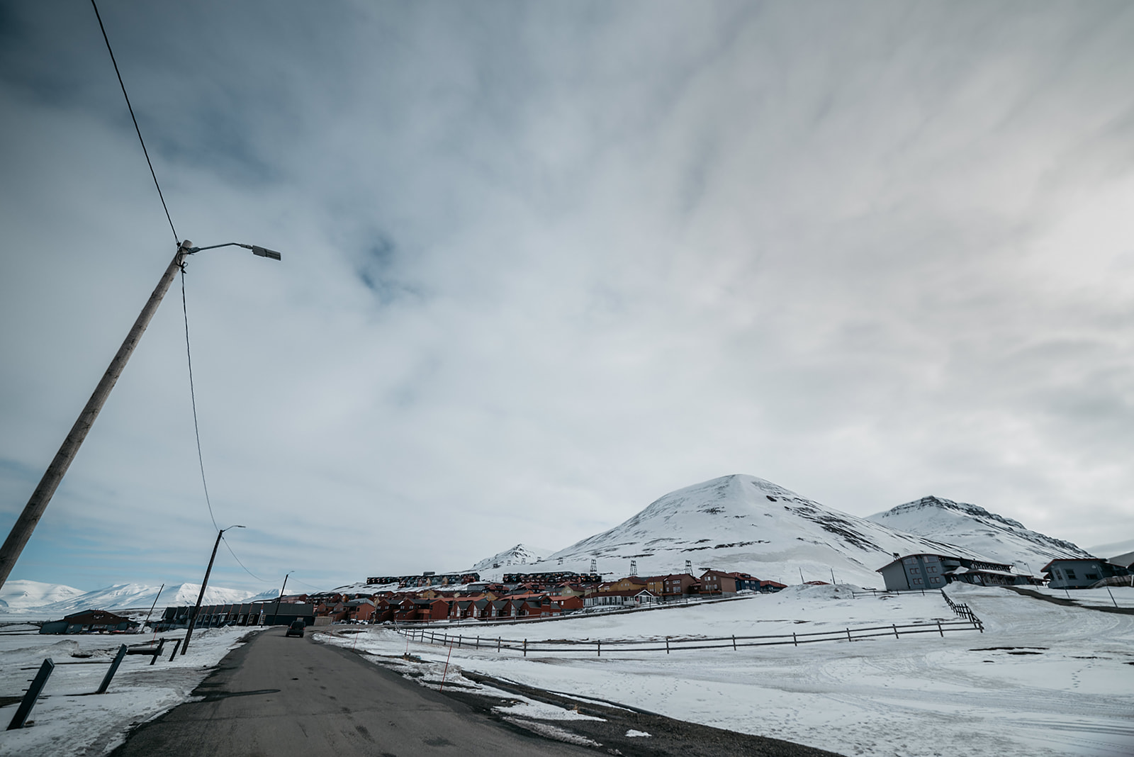 Settlement of Longyearbyen on Svalbard